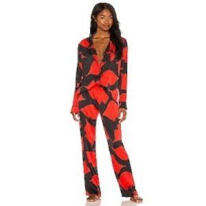 Blue Bella Pants Womens XXS 2 Black Red Lips Lounge Pants Sleep Night Wear